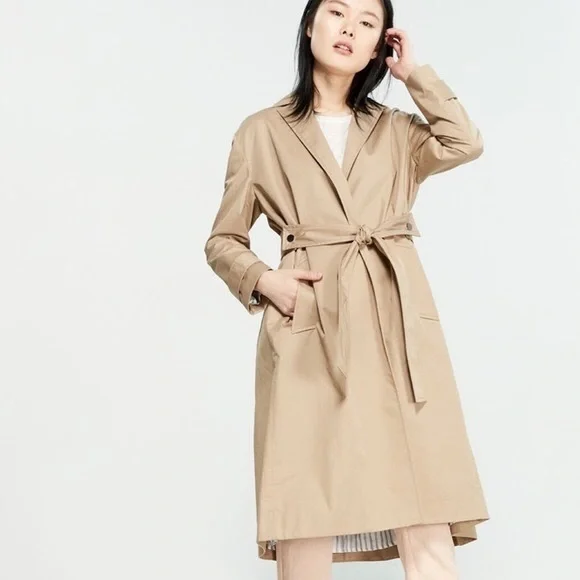 Maje beige tie up trench coat *read* - Picture 4 of 6